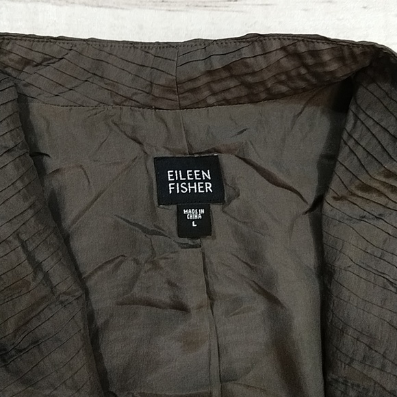 Eileen Fisher Silk Lightweight Jacket - Picture 3 of 6